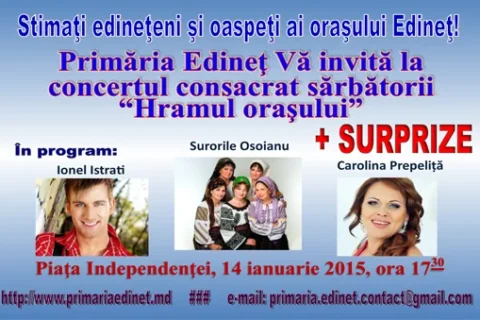 Să sărbătorim Hramul oraşului împreună!