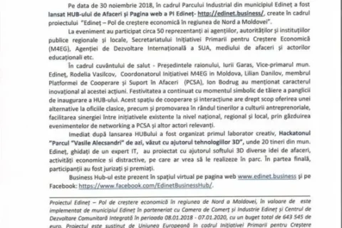 Comunicat de presă